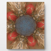 Blue Red Christmas Decoration Baubles Fotoplatte (Vorderseite)