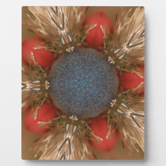 Blue Red Christmas Decoration Baubles Fotoplatte (Vorderseite)