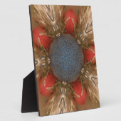 Blue Red Christmas Decoration Baubles Fotoplatte (Seite)