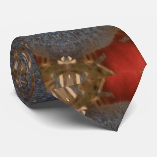 Blue Red Christmas Decoration Baubles Krawatte (Gerollt)