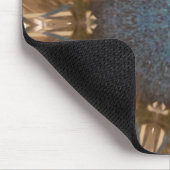 Blue Red Christmas Decoration Baubles Mousepad (Ecke)