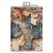 BLUE RED CREAM FALL AUTUMN LEAVES FLACHMANN (Rückseite)