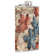 BLUE RED CREAM FALL AUTUMN LEAVES FLACHMANN (Rechts)