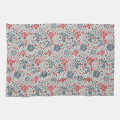 Blue & Red Ditzy Floral Geschirrtuch (Horizontal)