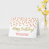 Blue Red Dots Business von Group Birthday Card Karte (Gelbe Blume)