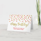 Blue Red Dots Business von Group Birthday Card Karte (Vorderseite)