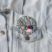 Blue & Red Fairy Wren Button (Beispiel)