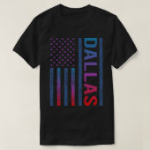 Blue Red Flag Dallas TShirt (Design vorne)