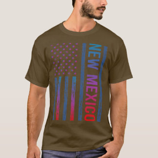 Blue Red Flag New Mexico T-Shirt