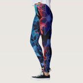 Blue Red Floral Leggings (Links)