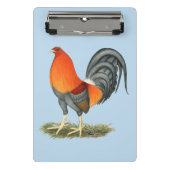 Blue Red Gamecock Mini Klemmbrett (Vorderseite)
