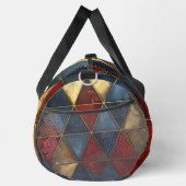 BLUE RED GOLD TRIANGLE PATTERS DUFFLE BAG (Rechts)