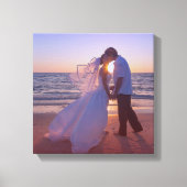 Blue Red Gradient Overlay Wedding Foto Leinwanddruck (Vorderseite)