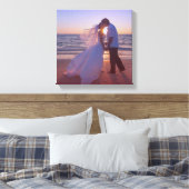 Blue Red Gradient Overlay Wedding Foto Leinwanddruck (Insitu (Schlafzimmer))