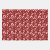 BLUE RED GREEN FALL AUTUMN BLUE RED BLUMEN GESCHENKPAPIER SET (Vorderseite 2)