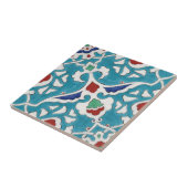 Blue Red Green White Azulejo Pattern Fliese (Seite)
