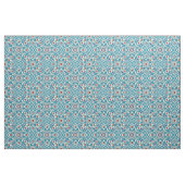 Blue Red Green White Azulejo Pattern Stoff (Yard (91,4 cm))