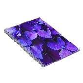 BLUE RED Hydrangea Notizblock (Rechte Seite)