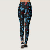 Blue/Red Multi..Diabetes Leggings (Rückseite)