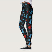 Blue/Red Multi..Diabetes Leggings (Links)