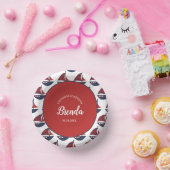 Blue & Red Nautical Baby Shower Pappteller (Party)