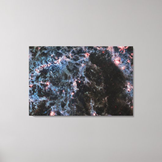 Blue & Red NGC 5068 | JWST Leinwanddruck (Vorderseite)