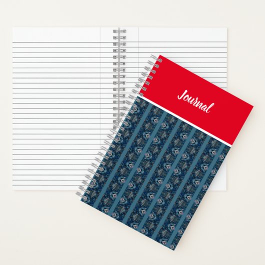 Blue/Red Notebook von Adiela Akoo - CUSTOMIZE it Notizblock (Innen)