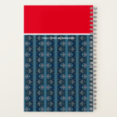 Blue/Red Notebook von Adiela Akoo - CUSTOMIZE it Notizblock (Rückseite)