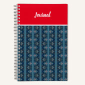 Blue/Red Notebook von Adiela Akoo - CUSTOMIZE it Notizblock (Vorderseite)