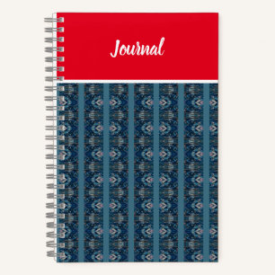 Blue/Red Notebook von Adiela Akoo - CUSTOMIZE it Notizblock