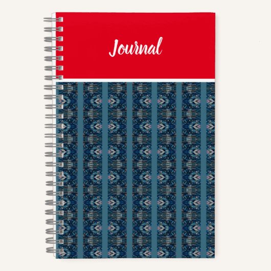 Blue/Red Notebook von Adiela Akoo - CUSTOMIZE it Notizblock (Vorderseite)