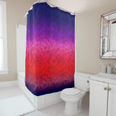 Blue-red Ombre Duschvorhang (Beispiel)