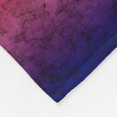 Blue-red Ombre Fleecedecke (Ecke)