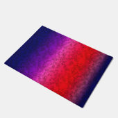 Blue-red Ombre Fußmatte (Schrägansicht)