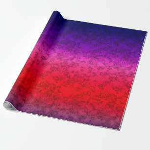 Blue-red Ombre Geschenkpapier