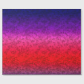 Blue-red Ombre Geschenkpapier (Flach)