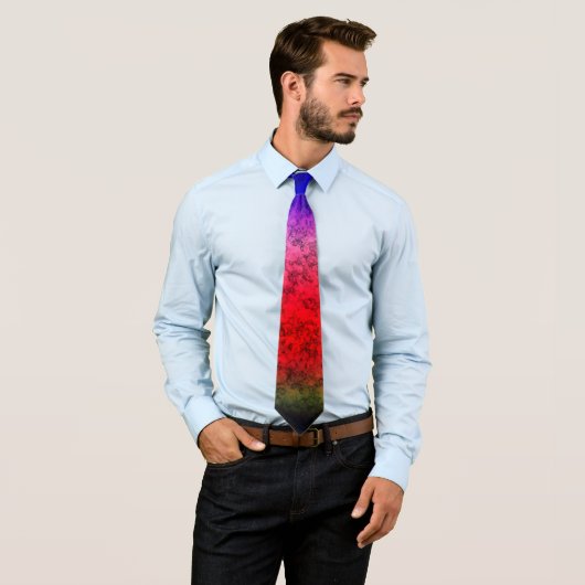 Blue-red Ombre Krawatte (Beispiel)