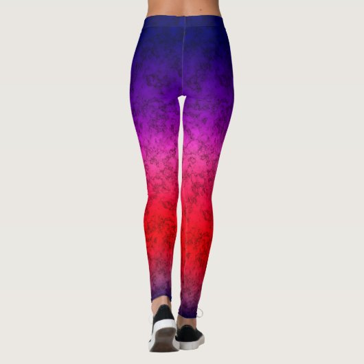 Blue-red Ombre Leggings (Rückseite)