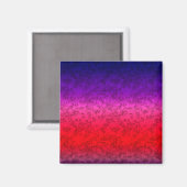 Blue-red Ombre Magnet (Vorderseite/Rückseite)