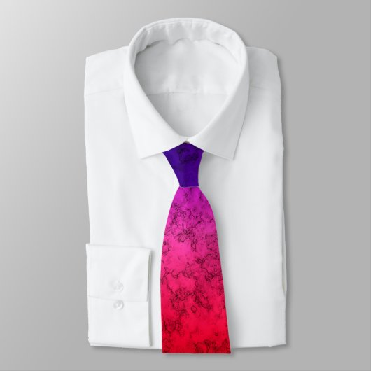 Blue-red Ombre Neck Tie Krawatte (Gebunden)