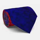 Blue-red Ombre Neck Tie Krawatte (Gerollt)