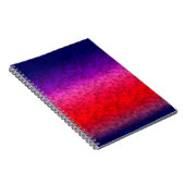 Blue-red Ombre Notizblock (Rechte Seite)