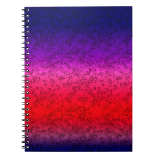 Blue-red Ombre Notizblock (Vorderseite)