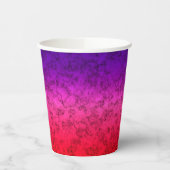 Blue-red Ombre Pappbecher (Links)
