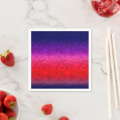 Blue-red Ombre Serviette (Beispiel)