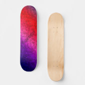 Blue-red Ombre Skateboard (Vorderseite)