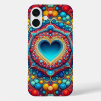 BLUE RED ORANGE YELLOW PSYCHADELIC HERZ