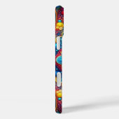 BLUE RED ORANGE YELLOW PSYCHADELIC HERZ Case-Mate iPhone HÜLLE (Rückseite / Rechts)