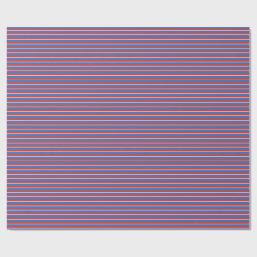Blue Red Pink Retro Stripe Gift Wrap Pattern Geschenkpapier (Flach)