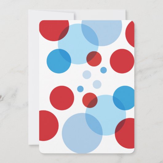 Blue Red Ready to Pop Baby Shower Invitation Einladung (Rückseite)